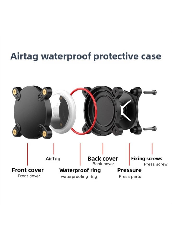 Generic - For Apple Airtag Locator Protective Cover IP8 Waterproof Pet Collar Tracker Protective Cover-Color:Fluorescent Green - Image 1