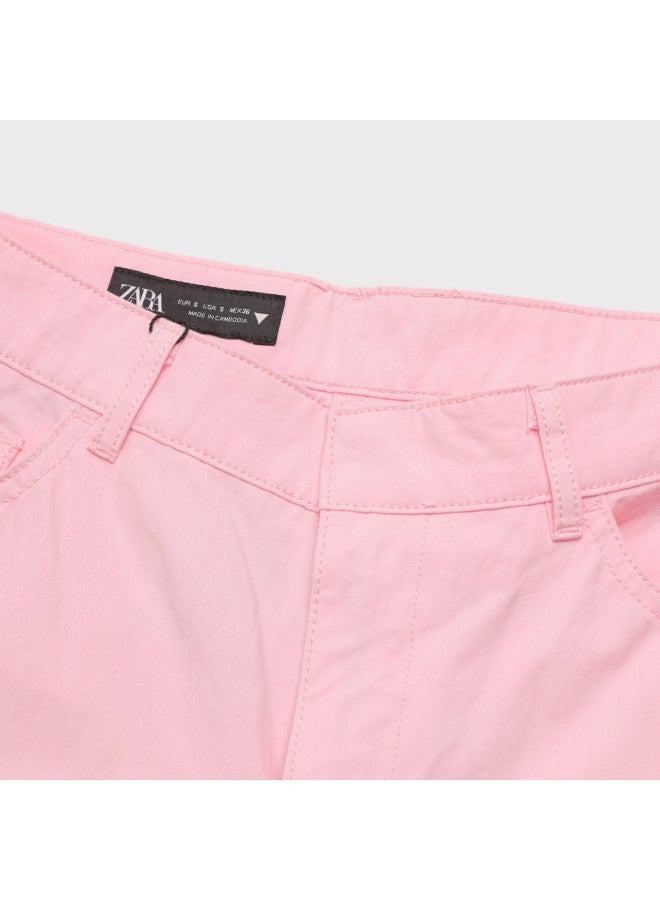 Zara women's Minimalist Solid Dopamine Casual Pants - Soft, Comfortable & Versatile - Image 4