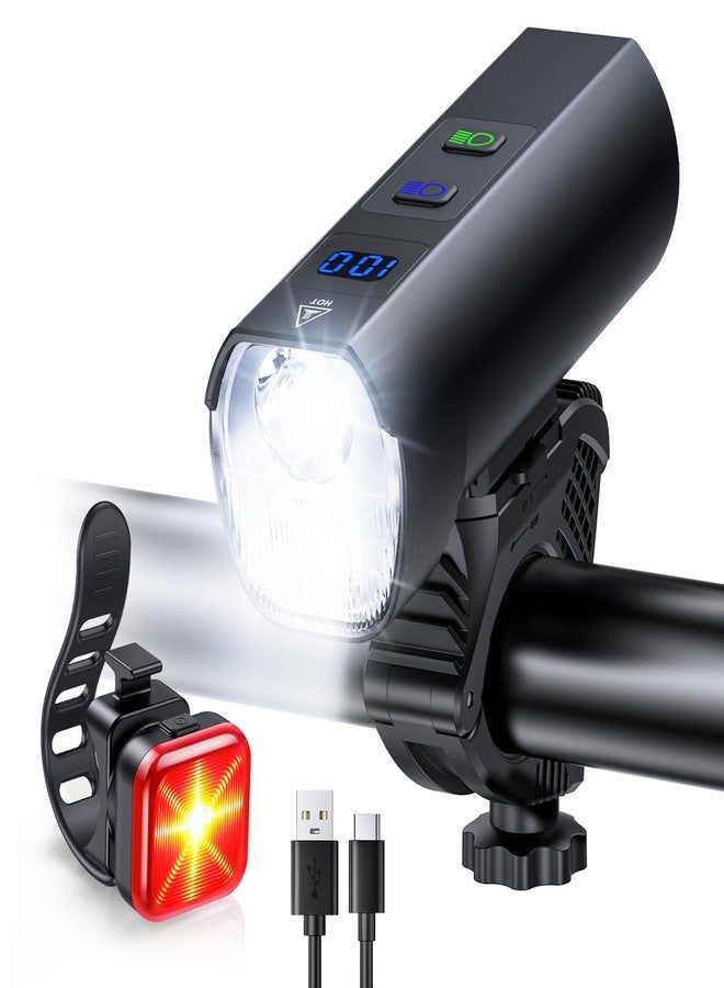 YBLNTEK 2026 New Bike Lights for Night Riding, 5000mAH Rechargeable Bicycle Lights Front and Rear, 11+5 Modes Bike Headlight & Tail Light Set, Super Bright Bike Front Lights, High Beam+Low Beam, Waterproof - Image 1