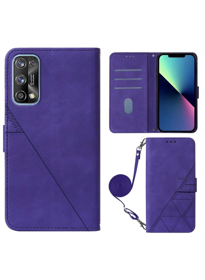 S-TOP Case For OPPO Realme 7 Pro Crossbody 3D Embossed Flip Leather Phone Case - Image 2