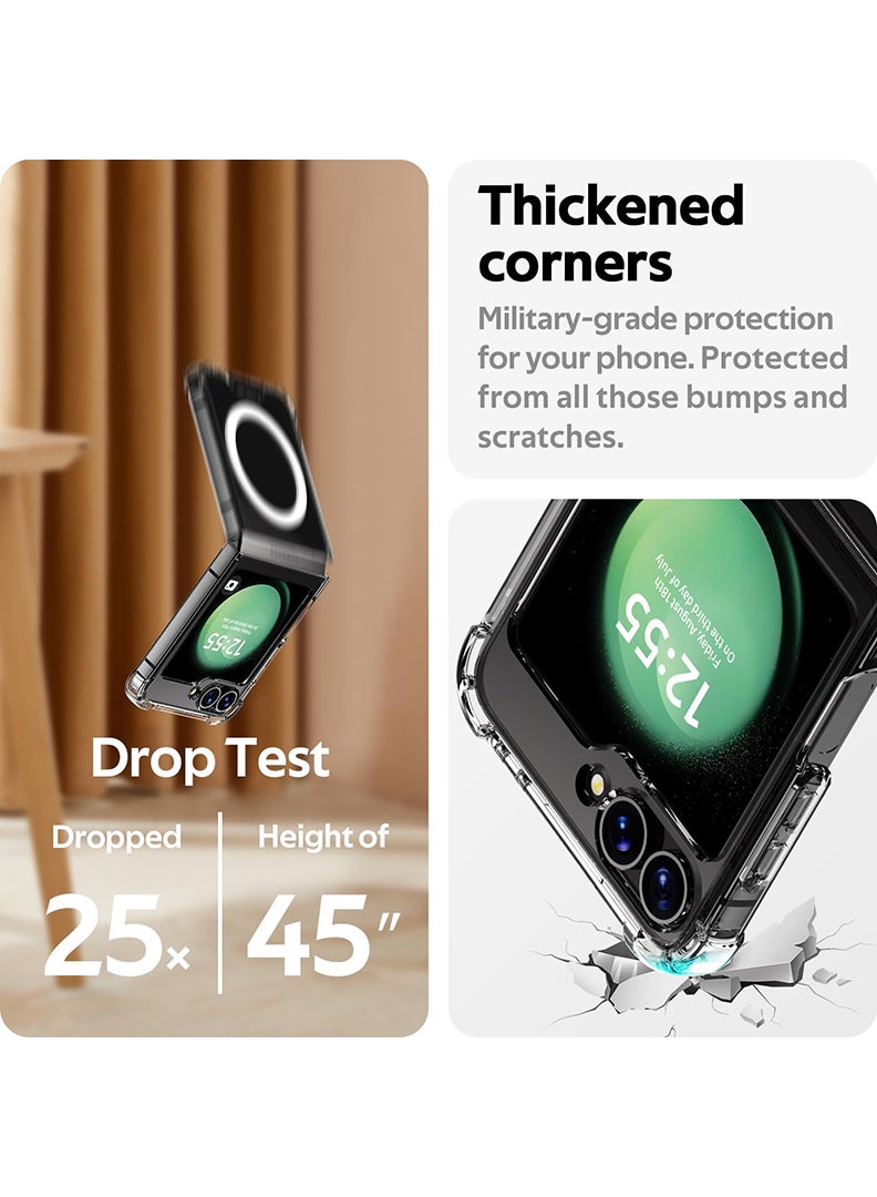 Theodor Magnetic Case for Samsung Galaxy Z Flip 5 Compatible with MagSafe Wireless Charging, Shockproof Phone Bumper Cover Labubu (3) - Image 5