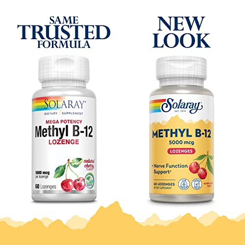 Solaray Methyl B12, Lozenge, Cherry (Btl-Plastic) 5000mcg | 60ct - Image 2