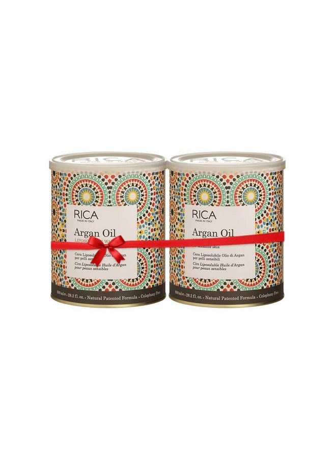 Rica Argan Oil Wax Combo 800 Ml- Set Of 2 Wax  - Image 1