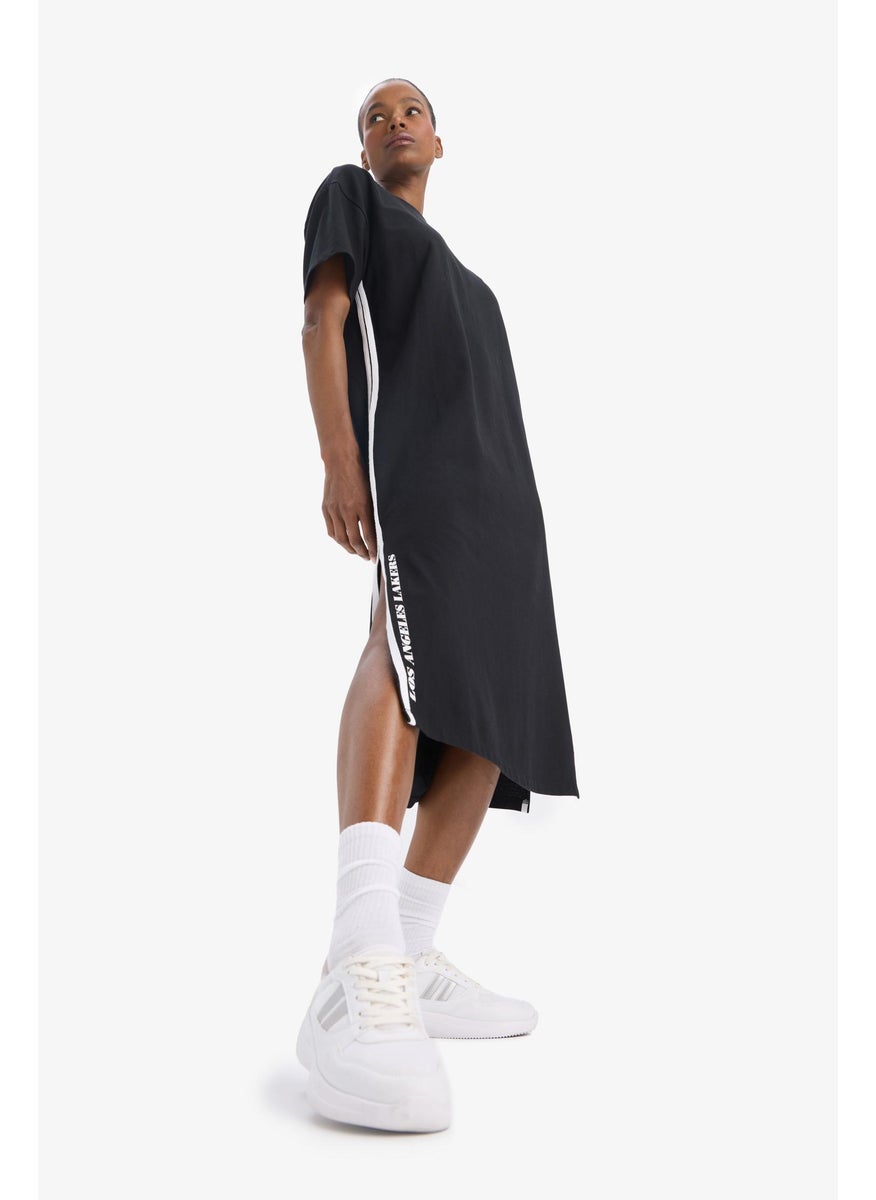 DeFacto Woman Oversize Fit Pique NBA Los Angeles Lakers Licensed Dress  - Image 2