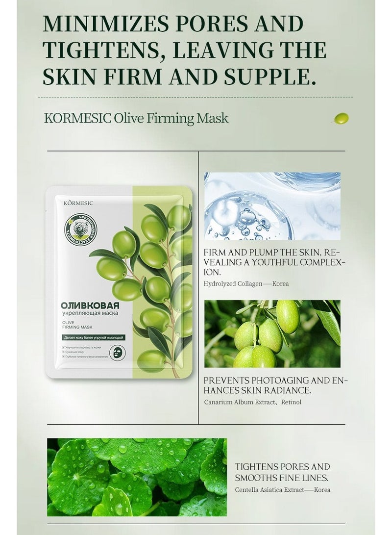 Kormesic Olive Firming Mask 25ml-5 packs  - Tightening & Nourishing - Image 3