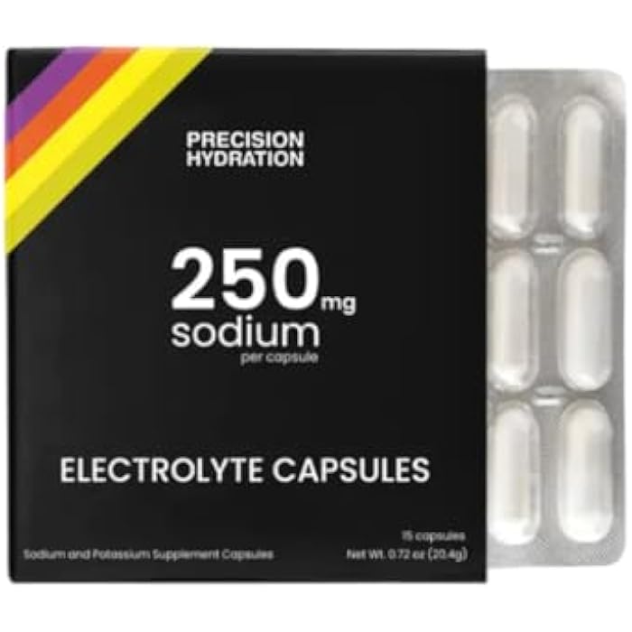 Precision Hydration Electrolyte Capsules - 15 Blister Packed (Waterproof) / Salt Capsules - Combat Cramp - No Artificial Ingredients, Digestion-Friendly Formula - Gluten Free,Vegan Friendly (1-Pack) - Image 1
