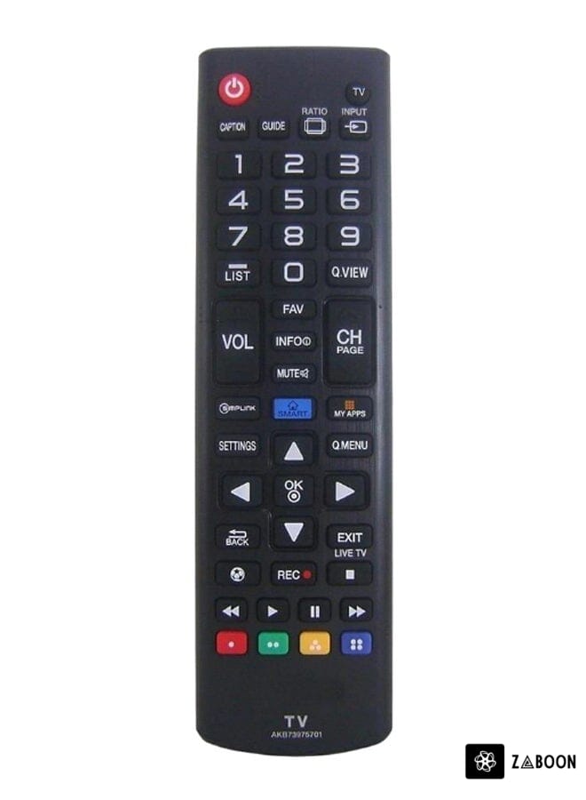 Zaboon Remote Control For LG Smart TV Black