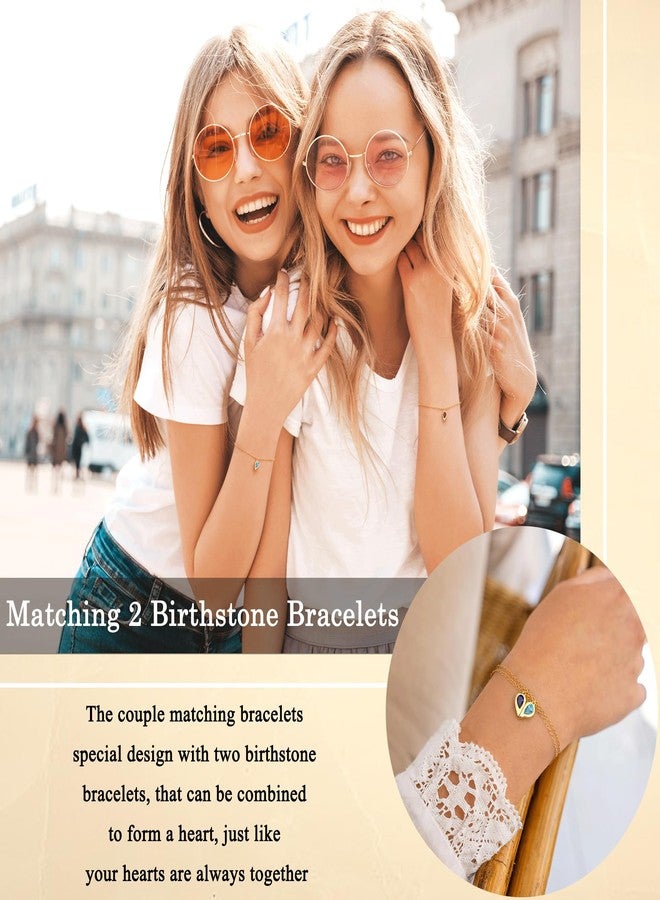 Sistble Mothers Day Gifts for Sister, April Birthstone Bracelet Teen Gifts Trendy Stuff Gold Ruby Bracelet Birthday Gift for Women July Birthstone Friendship Jewelry Gift for Best Friends - Image 2