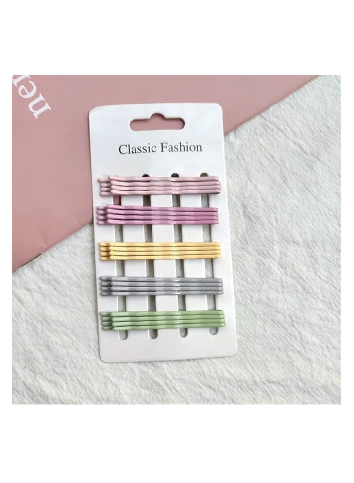 Cool Baby COOLBABY 20pcs of colorful wave one word steel clips for ladies，Premium Hair Pins Kids, Girls and Women, Great All Types, Multi color - Image 2