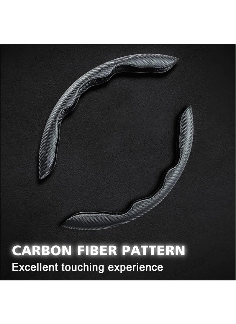 Generic Universal 15'' Steering Wheel Cover – Carbon Fiber, Anti-Slip, Stylish Red for Cars & Trucks  - Image 3