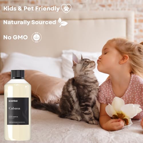 Scentia Hotel Diffuser Oil Inspired by 5-Star Hotel Scent - 500 ml 16.9 fl oz - Fragrance Oil Blend Jasmine, Bergamot Notes for Aromatherapy Diffusers and Humidifiers - Cabana, Thanksgiving Gift - Image 3