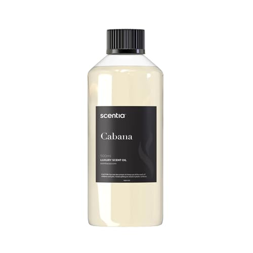Scentia Hotel Diffuser Oil Inspired by 5-Star Hotel Scent - 500 ml 16.9 fl oz - Fragrance Oil Blend Jasmine, Bergamot Notes for Aromatherapy Diffusers and Humidifiers - Cabana, Thanksgiving Gift - Image 1