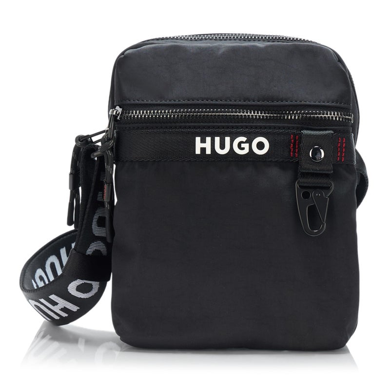 HUGO Dusky Repeat Logo Crossbody Bag outer space black One Size