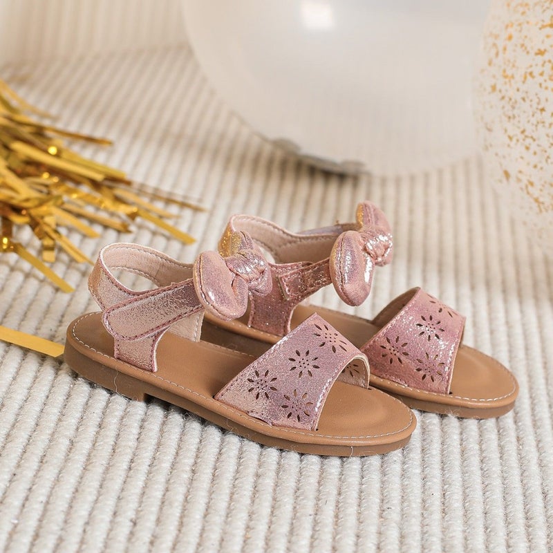 Export Factory Girls Bow Cut Out Kidsren'S Style Open-Toe Beach Sandals - Image 4