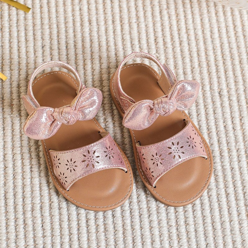 Export Factory Girls Bow Cut Out Kidsren'S Style Open-Toe Beach Sandals - Image 2