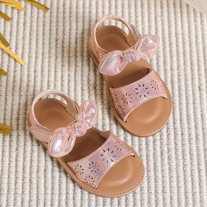 Export Factory Girls Bow Cut Out Kidsren'S Style Open-Toe Beach Sandals - Image 1