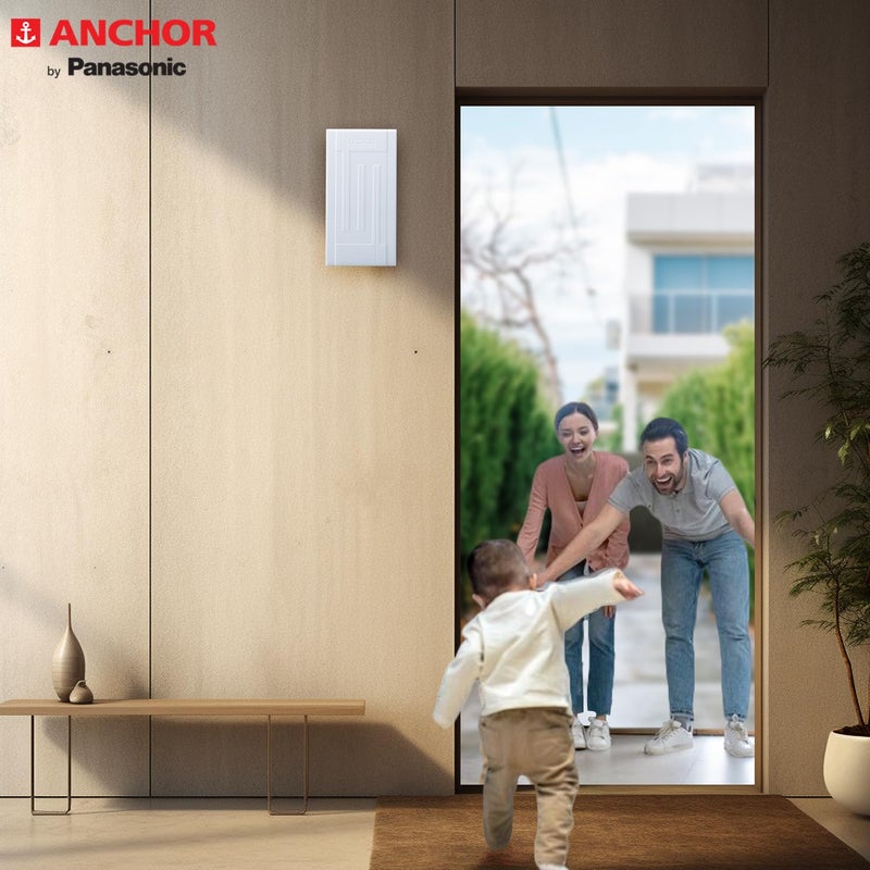 Anchor by Panasonic Cindrella Ding Dong Doorbell | Calling Bell for Home | Door Bell for Office, School (8636) - Image 2