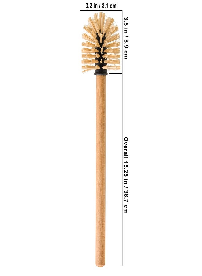 REDECKER Oiled Beechwood Toilet Brush with Replaceable Head, Made in Germany - Toilet Brush Natural Fibers Replaceable Head - Wood Handle Toilet Cleaning Brush - Wooden Toilet Brush - Image 4