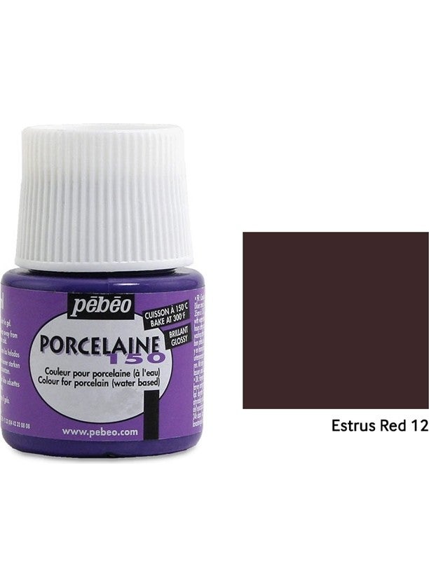 Porcelaine 150 Porcelain Paint 45Ml - Estrus Red 12 - pzsku/Z4FA56A1C7A78150EA3DBZ/45/_/1729203232/2d2e22f5-a283-41ce-a7db-83cd580fd06d