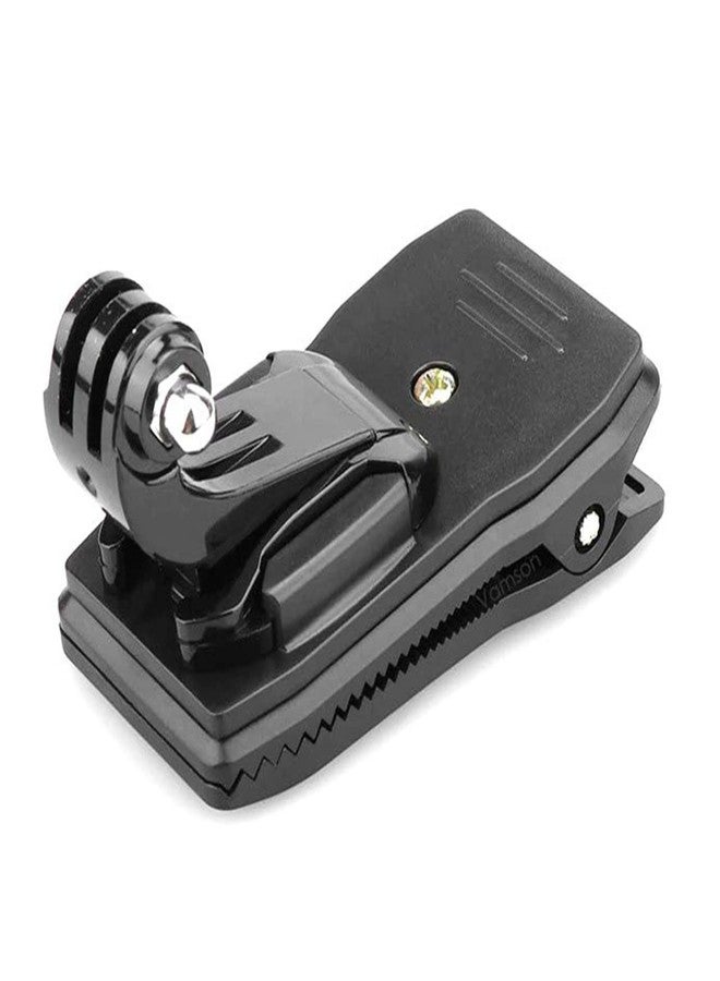 OAHU® Anti-Slide Backpack Strap Mount Quick Clip Mount Compatible with Gopro Hero 8, 7, 6, 5, 4, Session, 3+, 3, 2, 1, Hero (2018), Fusion, DJI Osmo, Xiaomi Yi Action Cameras - Image 1