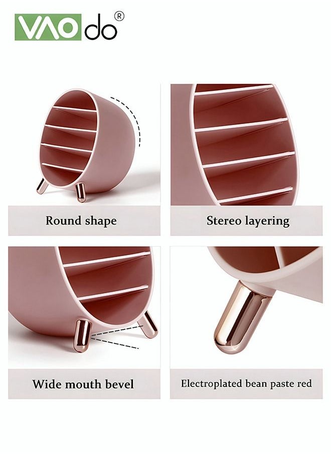 VAOdo - 5 Layers Lipstick Organizer Lipstick Holder Lipstick Storage Box Large Capacity Desktop Cosmetic Storage Box Eye Shadow Mascara Eyebrow Pencil Storage Rack - Image 1