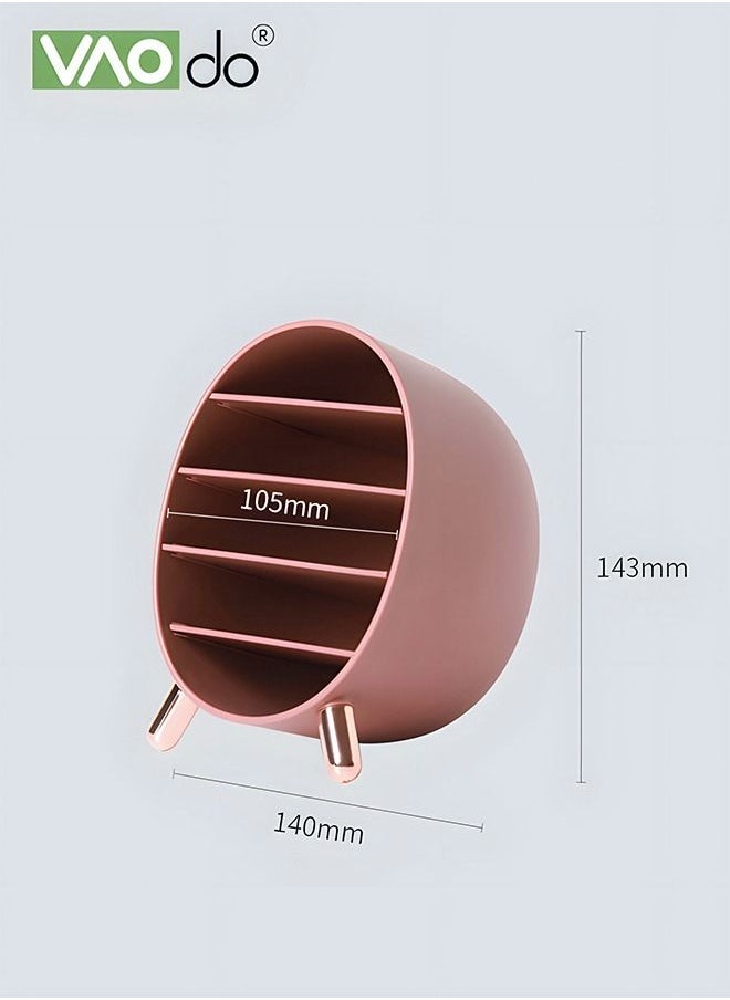 VAOdo - 5 Layers Lipstick Organizer Lipstick Holder Lipstick Storage Box Large Capacity Desktop Cosmetic Storage Box Eye Shadow Mascara Eyebrow Pencil Storage Rack - Image 1
