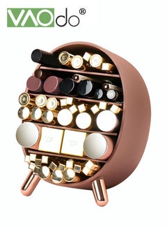 5 Layers Lipstick Organizer Lipstick Holder Lipstick Storage Box Large Capacity Desktop Cosmetic Storage Box Eye Shadow Mascara Eyebrow Pencil Storage Rack