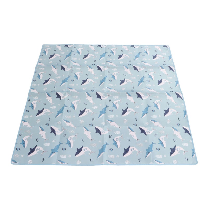 High Chair Mat: Waterproof Non Slip Premium Polyester - Foldable Portable Multiuse Baby Play Mat for Indoor Outdoor Baby Toddler Activities - Image 4