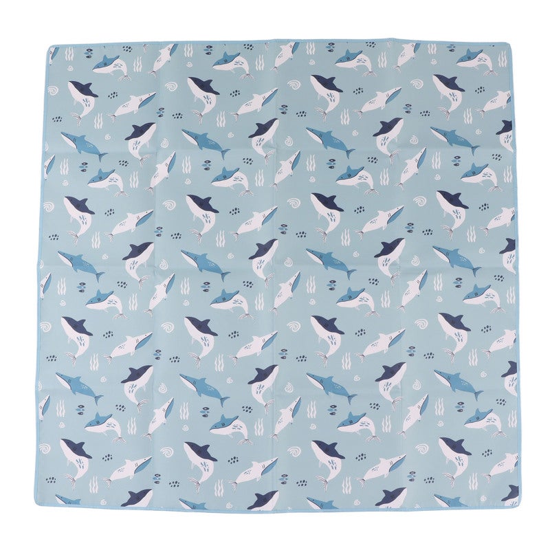 High Chair Mat: Waterproof Non Slip Premium Polyester - Foldable Portable Multiuse Baby Play Mat for Indoor Outdoor Baby Toddler Activities - Image 1