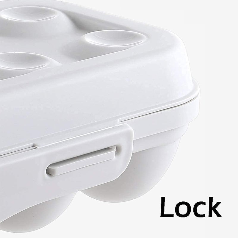 WOX MOX WOX MOX Plastic AntiBreaking Egg Tray HolderContainerStorage Organizer with Lid for Refrigerator1pcs for 18 Grid Multicolour  - Image 5