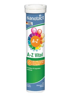 sanotact Sanotact A-Z Vital Effervescent Tablets - Comprehensive Dietary Supplement for Health and Immunity with Essential Vitamins and Minerals  - Image 2
