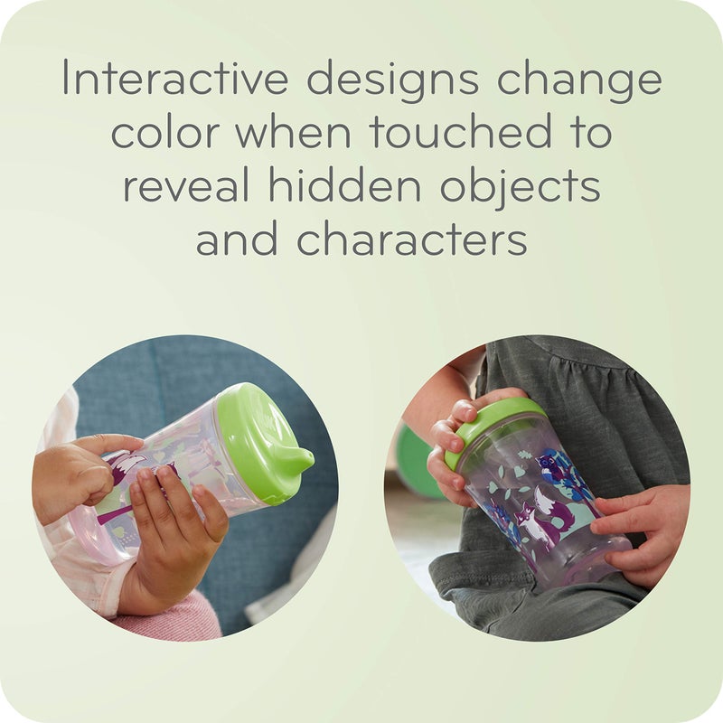 NUK Hide 'n Seek Hard Spout Sippy Cup, 10 oz, 2 Pack, 9+ Months - Image 4