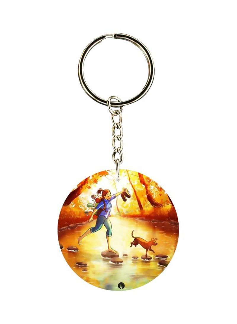 Cartoon Printed Keychain