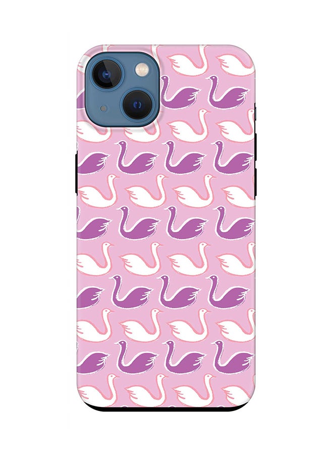 Stylizedd - Tough Pro Series Case for Apple iPhone 14 Plus Case Dual Layer hybrid PC & TPU Customized Mobile Cover Shield with inner TPU protection Matte Finish - Swan Story - Image 1
