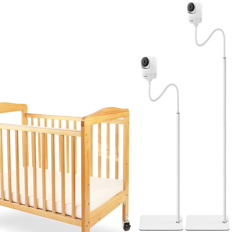 iTODOS Baby Monitor Floor Stand Holder Compatible with Vtech VM901/VM919/VM819/VM924/VM776/VM818 Baby Monitor,Keep Baby Away from Touching,Strong and Heavy Metal Materials,More Safety - Image 1