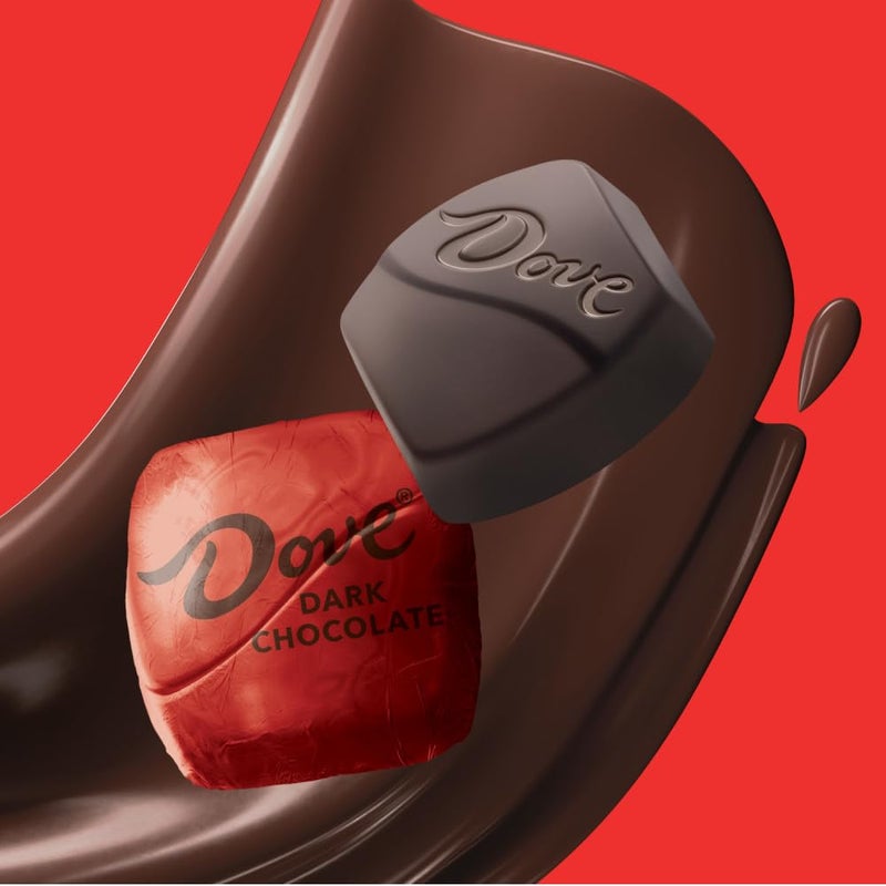Dove حلوى دوف بروميس بالشوكولاتة الداكنة، 136 قطعة في كيس كبير - Image 3
