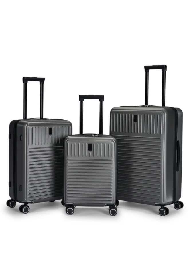 LIMRA Travel bags hard Luggage set 3 pieces size 28/24/20 inch Grey