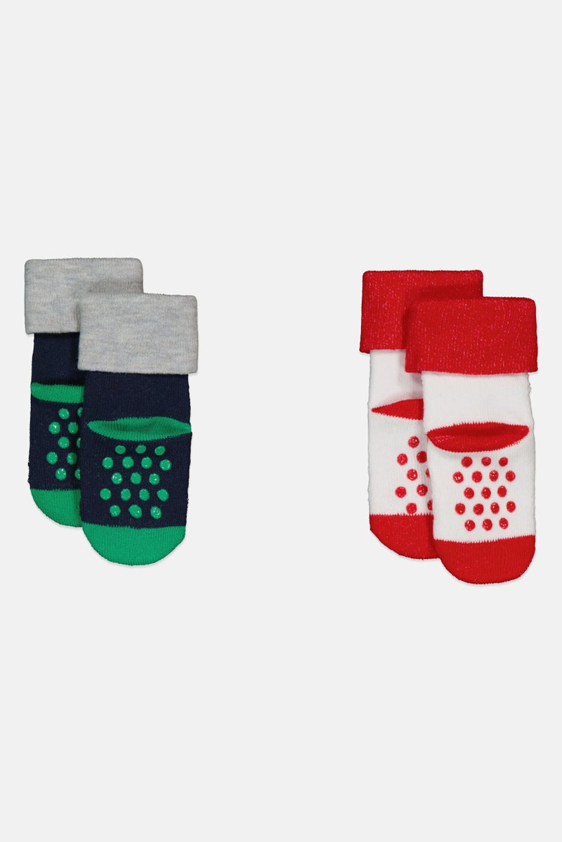 Lefties Toddlers Girl 2 Pairs Textured Socks, Multicolor - Image 2