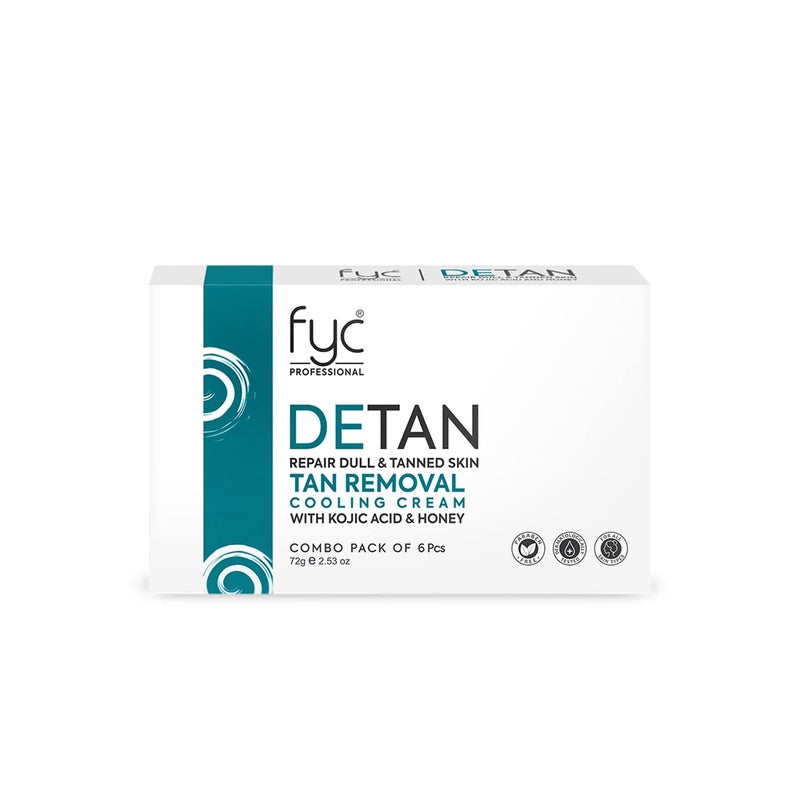 FYC Professional Yavi Cosmetics DETAN TAN REMOVAL COOLING CREAM for REPAIR DULL TANNED SKIN COMBO PACK OF 2 - Image 5