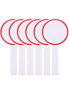 Excefore Handheld Whiteboard, Handheld Double Sided Paddle, Round Flip Answer Board Paddles, Suitable for Kids Students Teacher Classroom Supplies (12Pack)  - Image 1