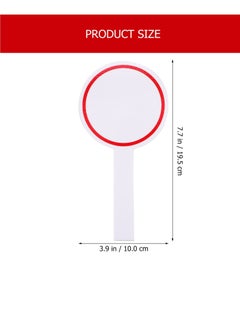 Excefore Handheld Whiteboard, Handheld Double Sided Paddle, Round Flip Answer Board Paddles, Suitable for Kids Students Teacher Classroom Supplies (12Pack)  - Image 2