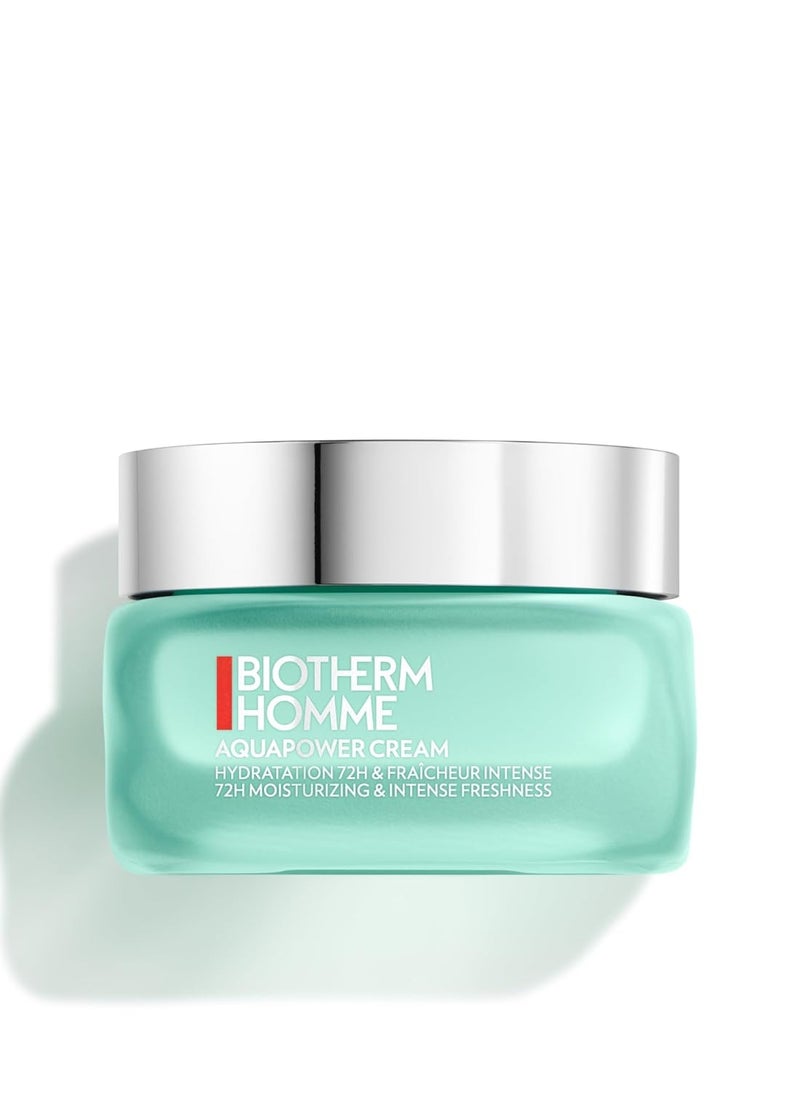 BIOTHERM Biotherm Homme Aquapower Hydrating Cream Moisturizer for Men, P.Antartica, Mannose & Hyaluronic Acid 72H Long-lasting Concentrated Hydrator, Reinforces Natural Hydrating System, 1.7 Fl. Oz.  - Image 1
