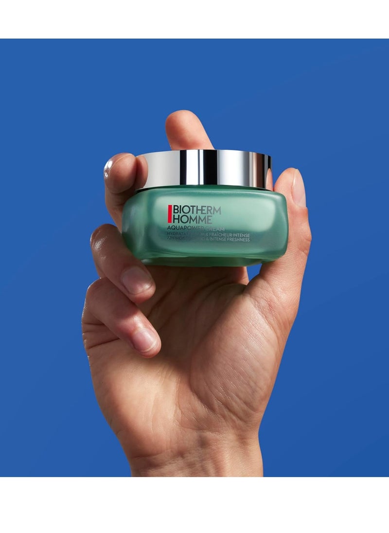 BIOTHERM Biotherm Homme Aquapower Hydrating Cream Moisturizer for Men, P.Antartica, Mannose & Hyaluronic Acid 72H Long-lasting Concentrated Hydrator, Reinforces Natural Hydrating System, 1.7 Fl. Oz.  - Image 2