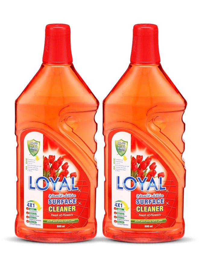 loyal Surface Cleaner Liquid Feast of flowers Red 2x800ml - Image 2