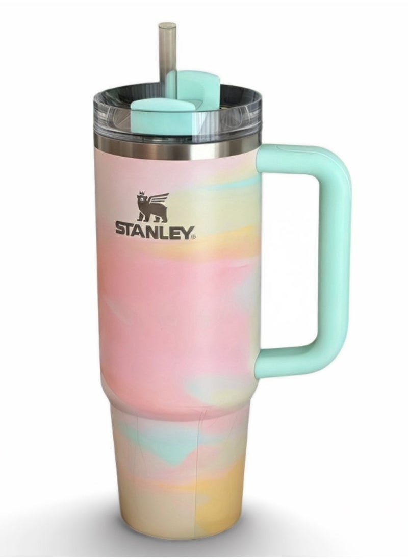 Stanley - Quencher H2.0 FlowState Stainless Steel Vacuum Insulated Tumbler with Lid and Straw for Water - Coffee Cup - 40oz Stainless Steel Coffee Mug - Image 1