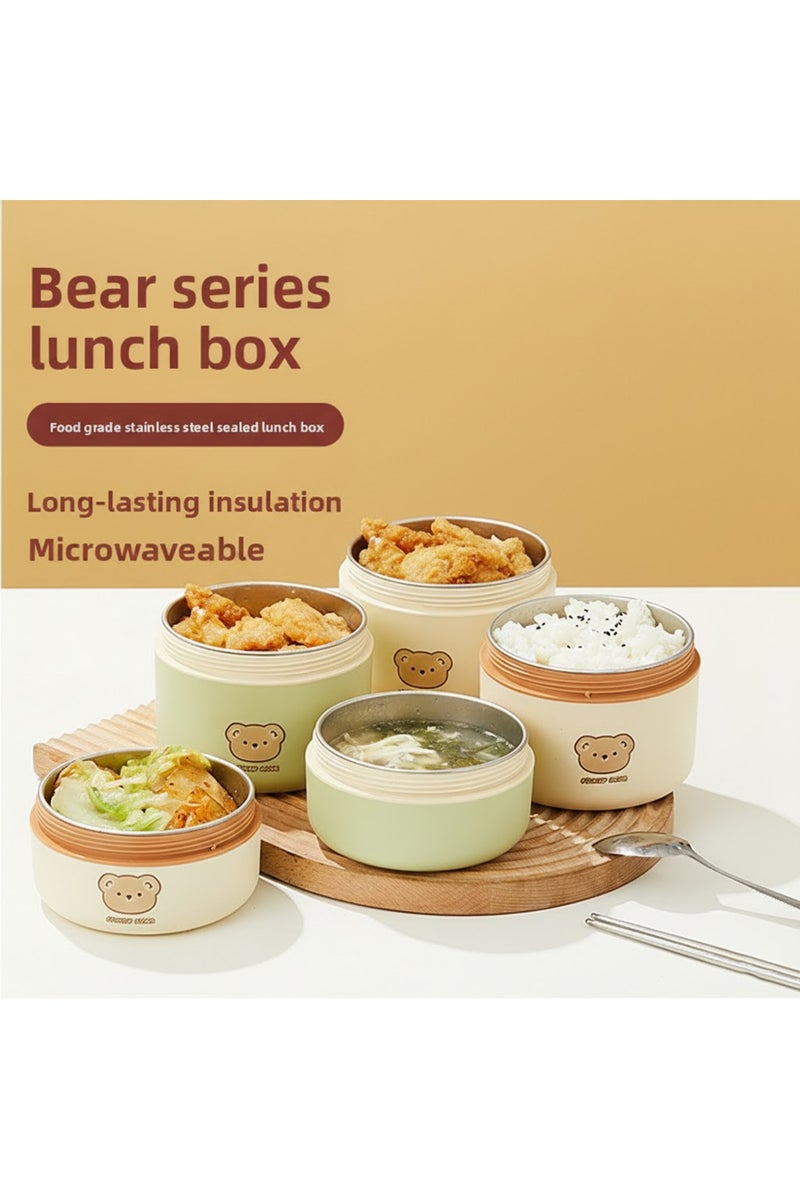 Star Babies Portable 304 Stainless Steel ,Microwave Safe Insulated Lunch Box /Food jar 400ml. - Image 2