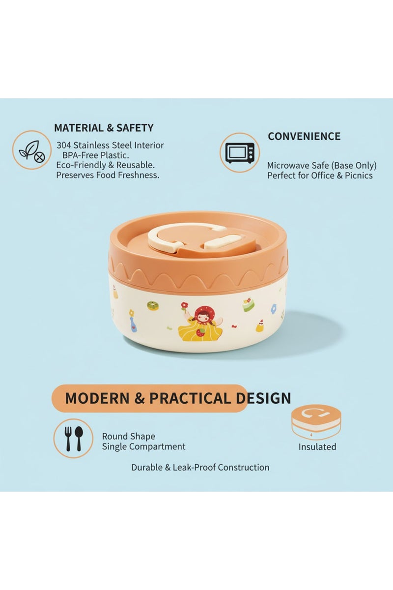 Star Babies Portable 304 Stainless Steel ,Microwave Safe Insulated Lunch Box /Food jar 400ml. - Image 5