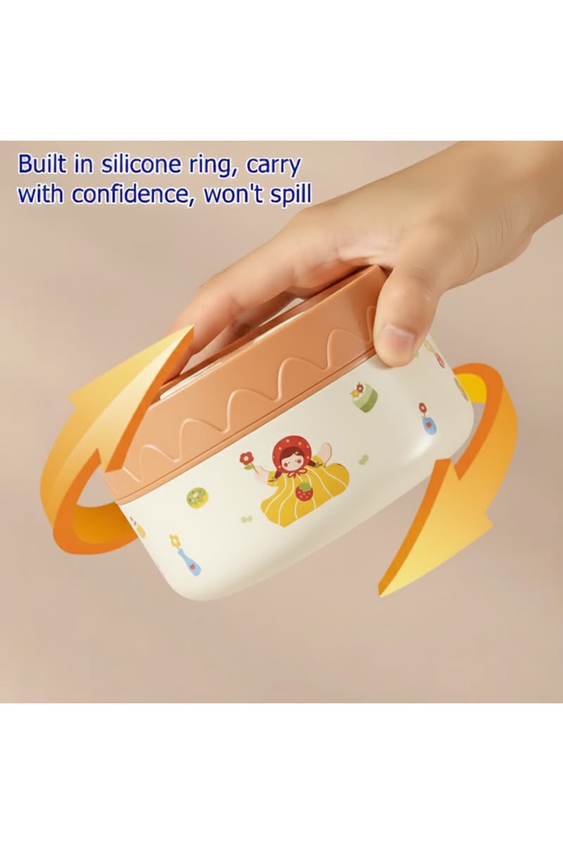 Star Babies Portable 304 Stainless Steel ,Microwave Safe Insulated Lunch Box /Food jar 400ml. - Image 3