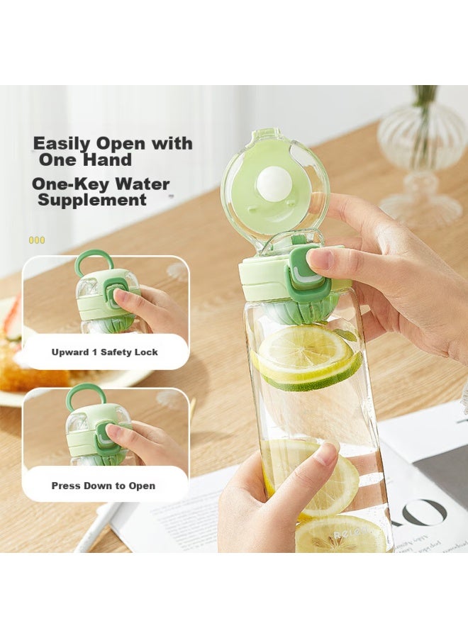 Relea Water Bottle For Women, Tritan Plastic Cup, Large Capacity, Stylish Portable Cup, Student Cup, Holiday Gift - Image 2
