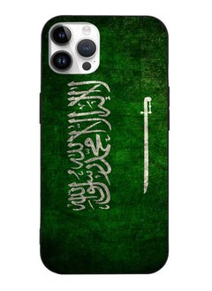Okteq TPU Protection and Hybrid Rigid Clear Back Cover Case Saudi Arabia Flag for Apple iPhone 14 Pro Max  - Image 1